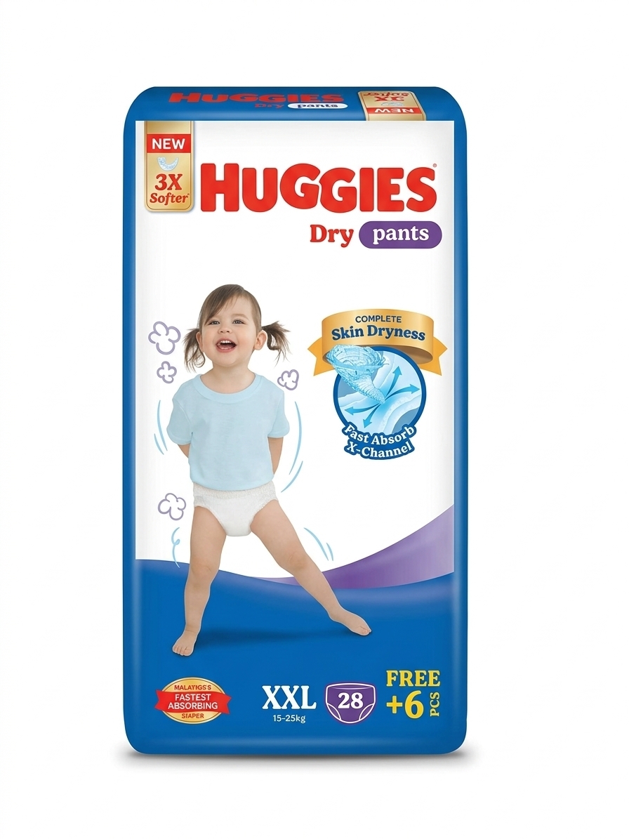 Huggies Premium Baby Diaper Belt NB 58 pcs (0-5kg) - Image 2