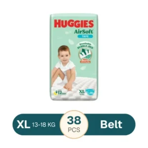 Huggies Airsoft Baby Diaper Belt  XL 38 pcs (13-18kg)