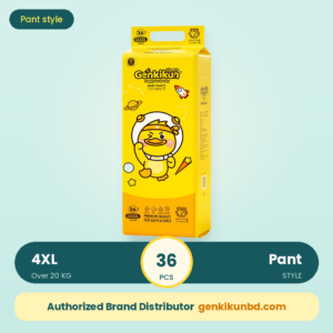 Genkikun Premium Baby Diaper Pant 4XL 36pcs (Over 20 kg)